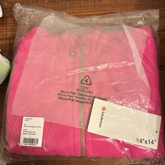 Scuba oversized full zip sonic pink - Picture 4 of 4